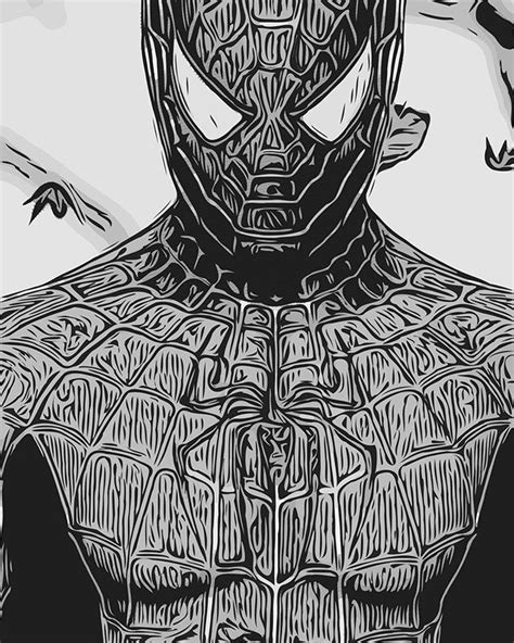 Spiderman Black And White Original Vector Illustration 2020 Thegraboid On Instagram „original