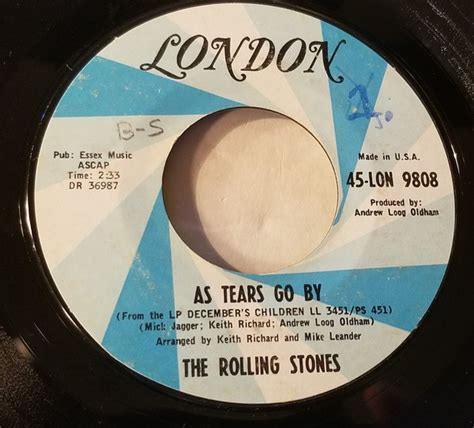 The Rolling Stones As Tears Go By 1965 Vinyl Discogs