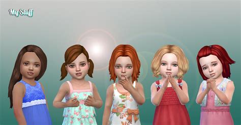 Mystufforigin Toddlers Hair Pack 20 ~ Sims 4 Hairs