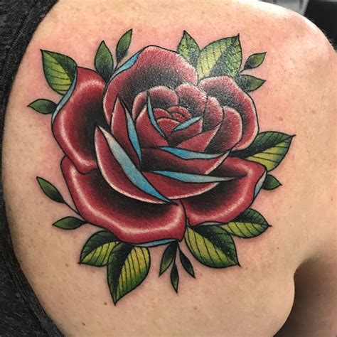Neo traditional rose tattoo | Traditional rose tattoos, Neo traditional roses, Traditional ...