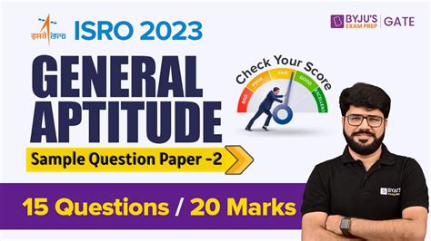 Isro 2023 Exam General Aptitude Sample Question Paper Part 2