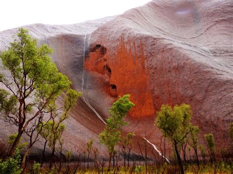 Australia Uluru In The Rain Travel2unlimited