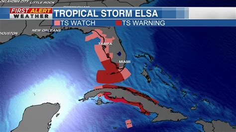 Tropical Storm Elsa Nearing Cuba With Florida To Follow