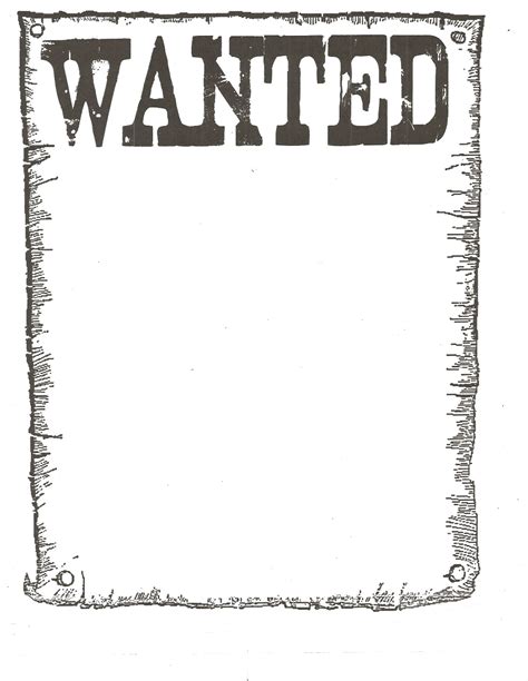 Wanted Poster Classroom Freebies