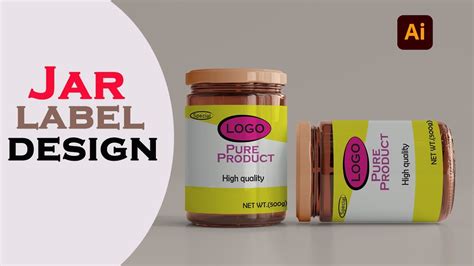How To Create Jar Label Design In Illustrator Product Packaging
