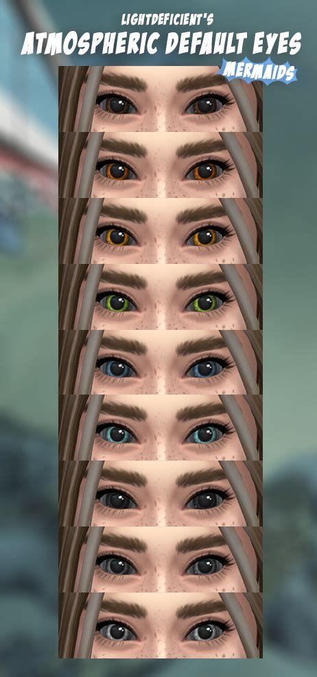 Atmospheric Default Eyes Mermaids The Sims 4 Create A Sim Curseforge