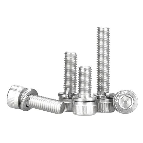 Cap Screws With Captive Washer Pre Set Hex Socket Stainless Steel 304