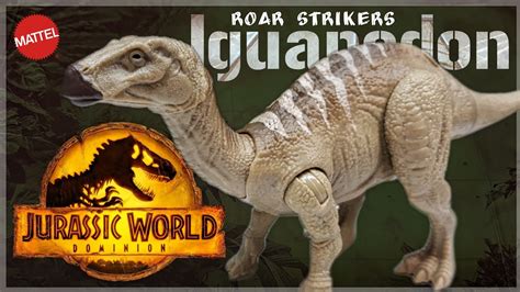2022 Mattel Jurassic World Dominion Roar Strikers Iguanodon Review Youtube
