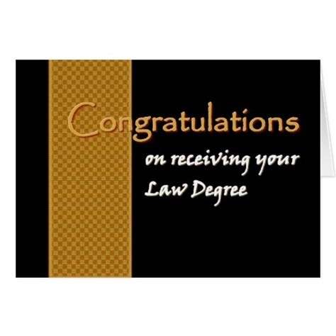 Custom Name Congratulations Law School Graduate Card Zazzle