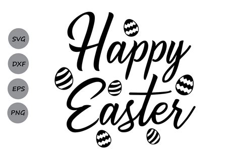 Happy Easter SVG, Easter Svg, Easter Cut Files, Easter Eggs Svg, Easter