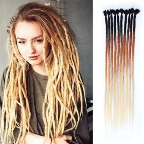24 Thick 1cm Synthetic Dreadlock Extensions In 2022 Synthetic Dreads Hairstyles Dreadlock