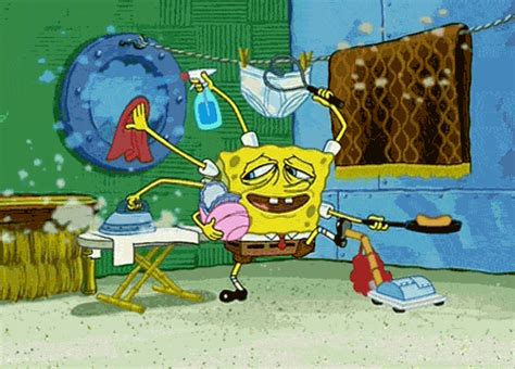 Spongebob Squarepants Multitasking House Chores