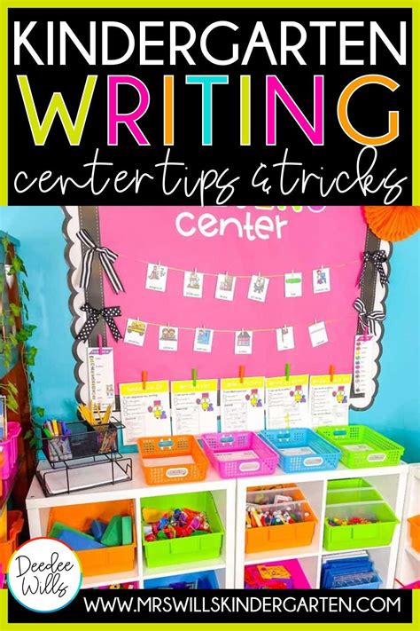Kindergarten Writing Center Tips Writing Center Kindergarten