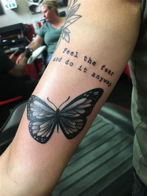 Butterfly And Quote Tattoo Arm Tattoo Butterfly Quote Tattoo Tattoo