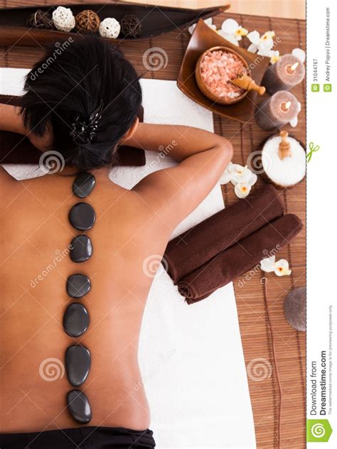 Young Woman Relaxing In A Spa Treatment Stock Image Image Of