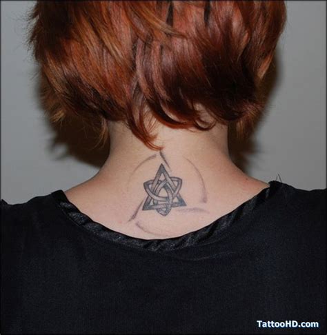Back Of Neck Tattoos For Girls Trinity Knot Tattoo Knot Tattoo