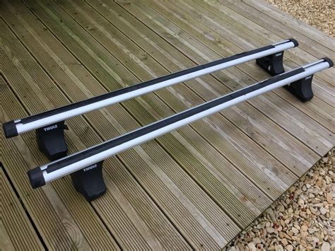 Thule 861 Aero Roof Bars With 750 Foot Pack Rapid System In Evesham