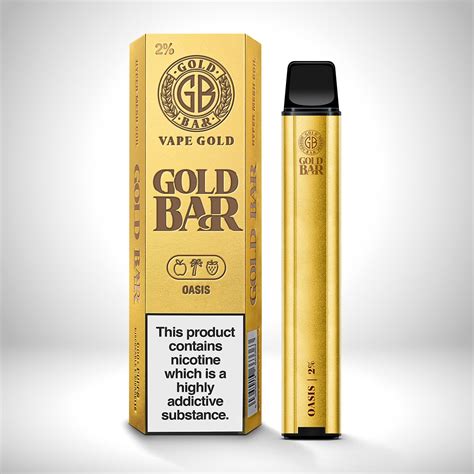 Oasis Gold Bar 600 Disposable Vape Jenson E Cig