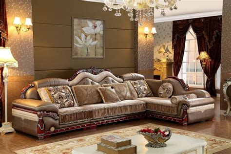Professional delivery and setup to: 2019 No Chaise Living Room New Arriveliving Antique European Style Set Fabric Hot Sale Low Price ...