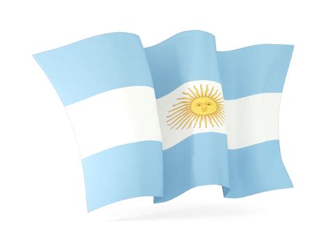 waving flag illustration of flag of argentina