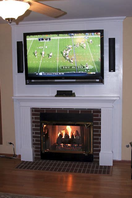 Mounting A Tv Above A Fireplace And Hiding The Cords Hide Tv Over