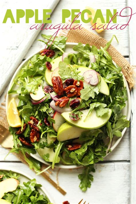 Apple Pecan Arugula Salad Minimalist Baker Recipes