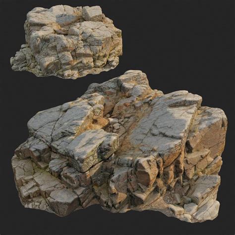 Rock Cliff Scan Y 3d Model By 3drille