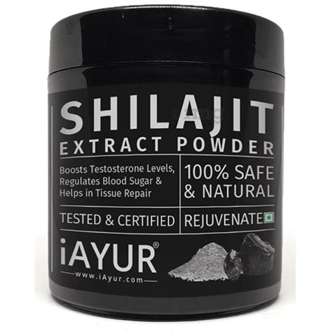 Iayur Shilajit Extract Powder Buy Jar Of 200 Gm Powder At Best Price In India 1mg