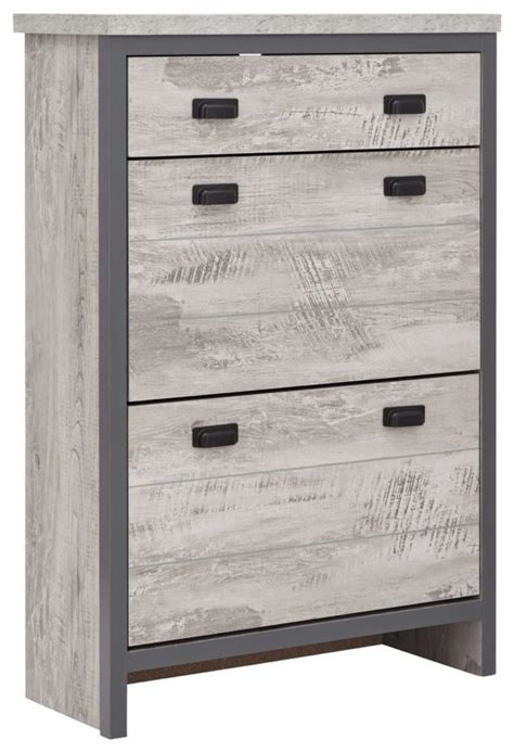 That being said, we can't control what happens to your order once the trucking company picks it up. Fenway 2 Tier 1 Drawer Shoe Cabinet | Grey | Self Assembly ...