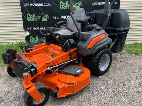 54in Husqvarna Z554x Commercial Zero Turn W Bagger Only 116 A Month Lawn Mowers For Sale