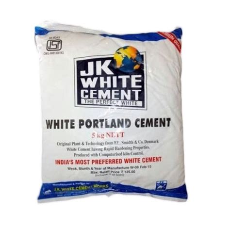 JK White Portland Cement, Packaging Size: 5 Kg, Cement Grade: Grade 43