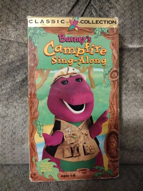 Barney Barneys Campfire Sing Along Vhs 1990 Classic Collection