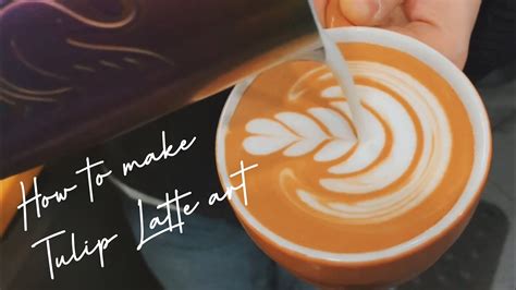 How To Make Tulip Latte Art Cafe Vlog Barista Latte Art Skills