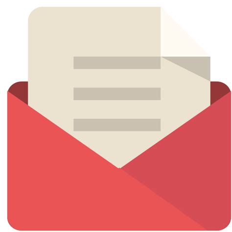 Mail Icon Png Red