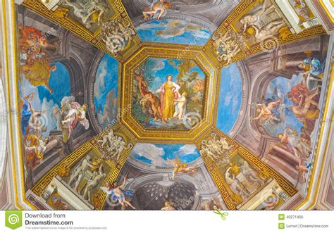 In fact, painting a ceiling is not as frightening as you think. Ceiling Painting In Vatican. Editorial Image - Image of ...