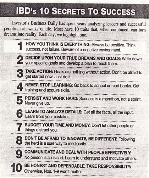 Ten Secrets of Success That You Can Make Your Own – From The Bach Row