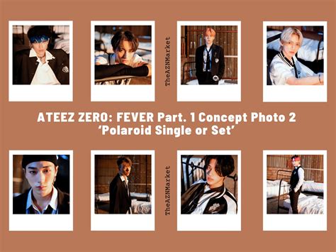 Ateez Zero Fever Part1 Concept Photo 2 Polaroid Single Etsy France