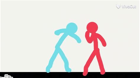 Red Vs Blue Stickman Fight Animation Flipaclip Youtube