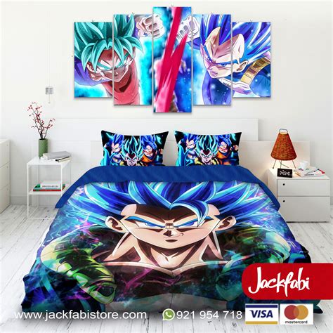 Cuadro Y Edredon De Dragon Ball Z Gogeta Bed Blanket Comforters