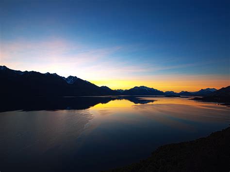 Wallpaper New Zealand Beautiful Nature Scenery Sunset Views Of Lake And Mountain 2560x1600 Hd