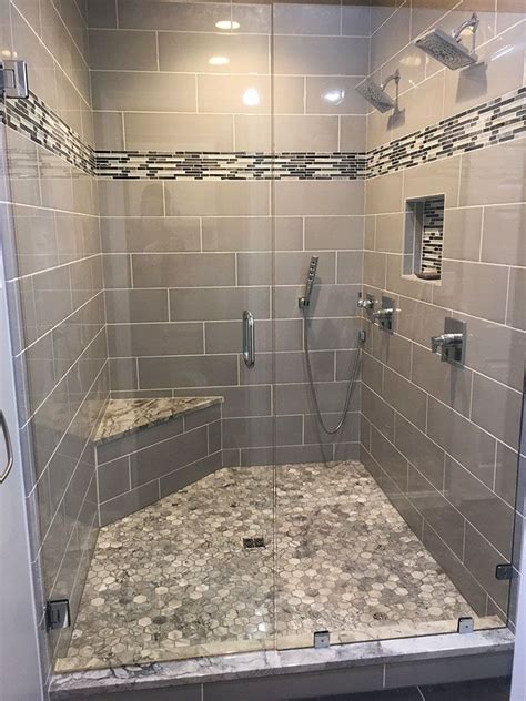 Ideas shower tile pebble tiles bathroom flooring pebble tile bathroom floor design for less tile designs for small bathroom floors tile. How to Compare Ceramic Tile Surrounds vs. Laminate Shower ...
