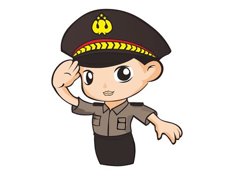 Detail Vector Kartun Polisi Format Cdr Ai Eps Png Hd Gudril Logo Images