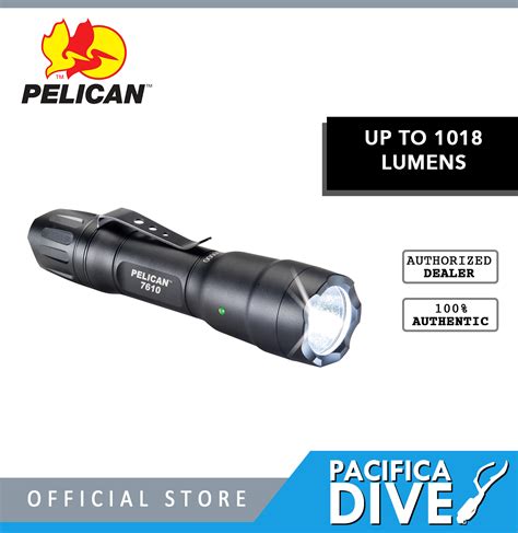 Pelican 7610 Tactical Led Flashlight Black Lazada Ph