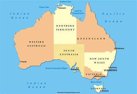 Australia Political Map World Map Blank And Printable
