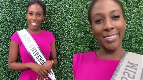 Sheris Paul Miss Universe Saint Lucia 2022 Visited Mu Office In New York For Some Activities