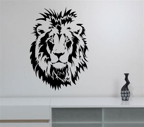 Lion Head Wall Sticker Vinyl Decal Safari Art Animal Etsy