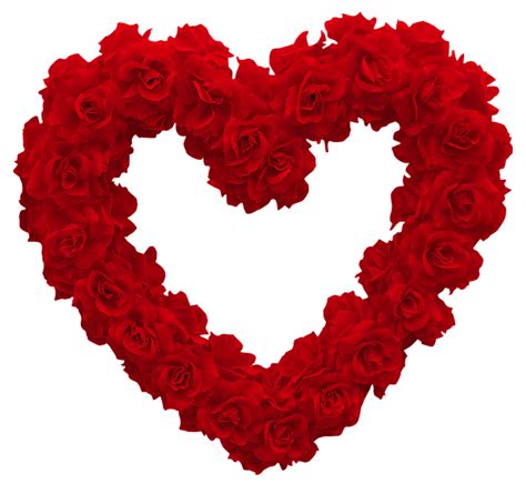 Transparent Rose Heart Png Clipart Picture