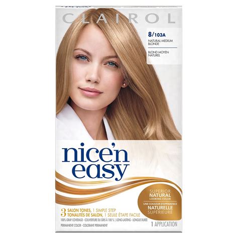 Upc 381519900051 Clairol Nice N Easy Hair Color 103a Natural Medium Neutral Blonde 1 Kit