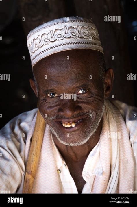 Portrait Of An Afar Tribe Man Inside His Hut Afar Region Afambo