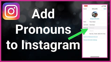 How To Add Pronouns To Your Instagram Bio Youtube